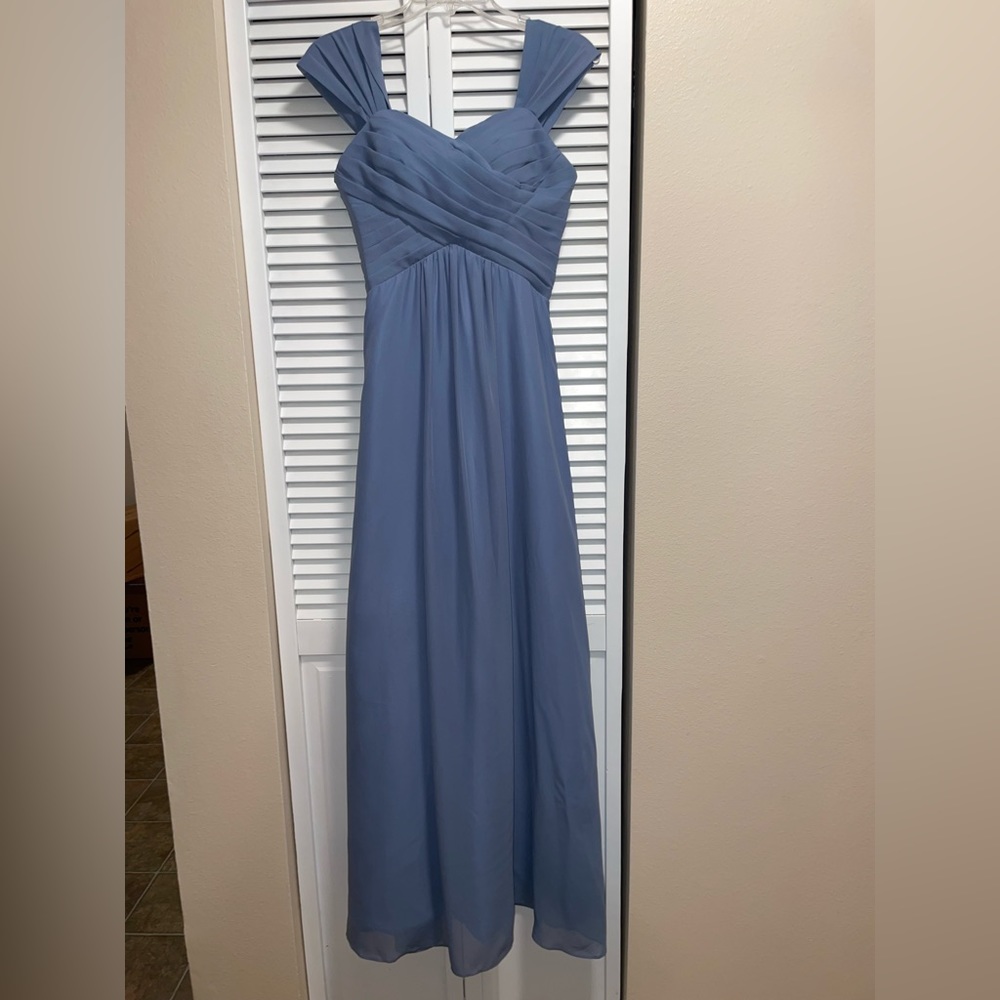 Off the Shoulder Bridesmaid Dress - Picture 2 of 5